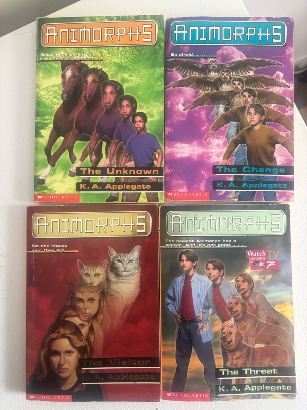 Animorphs books set of 4